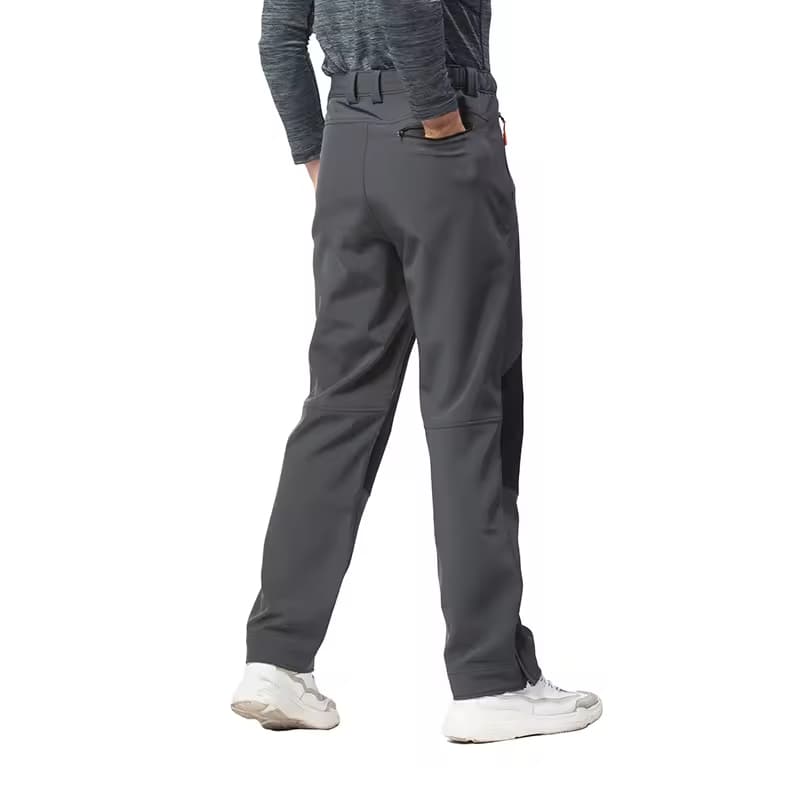 Athletic Men Windproof Hiking Tactical Pants Multi Pockets Water Repellent Outdoor Climbing Trekking Softshell Pants