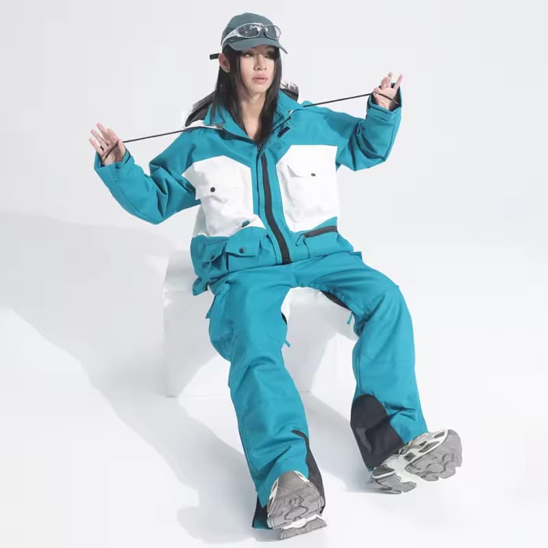 Waterproof Windproof -30 Degree Winter Ski Suit Thickened Thermal Outdoor Ski Clothing Jacket Pant for Adults Women and Men
