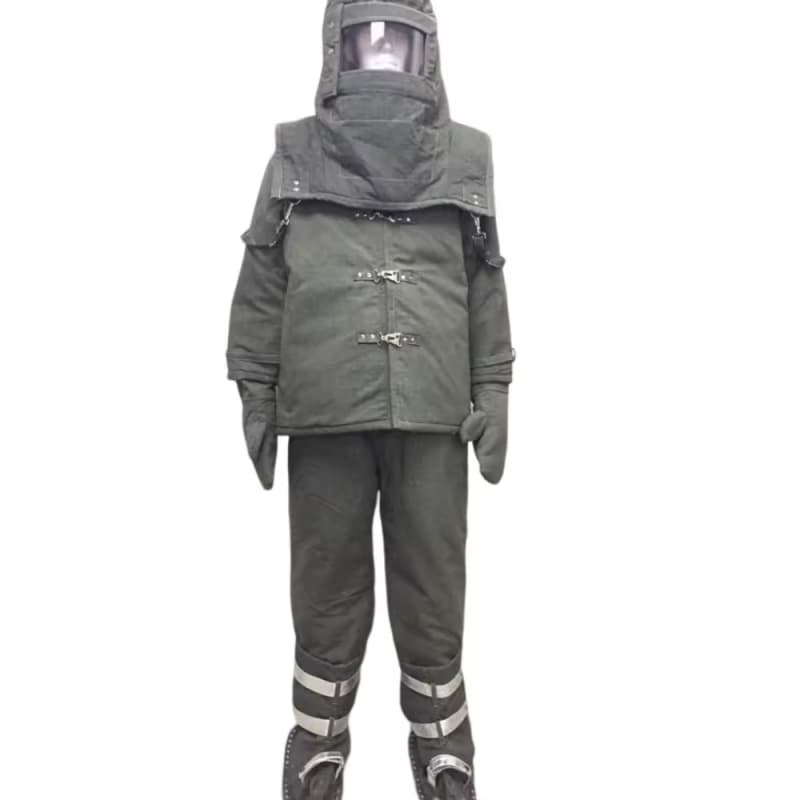1000 Degrees High Temperature Fireproof Workwear Safety Heat Resistant Adiabatic Protective Suit Thickened Warm Fire Clothing
